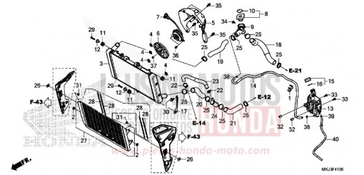 RADIATEUR CB1000RAJ de 2018